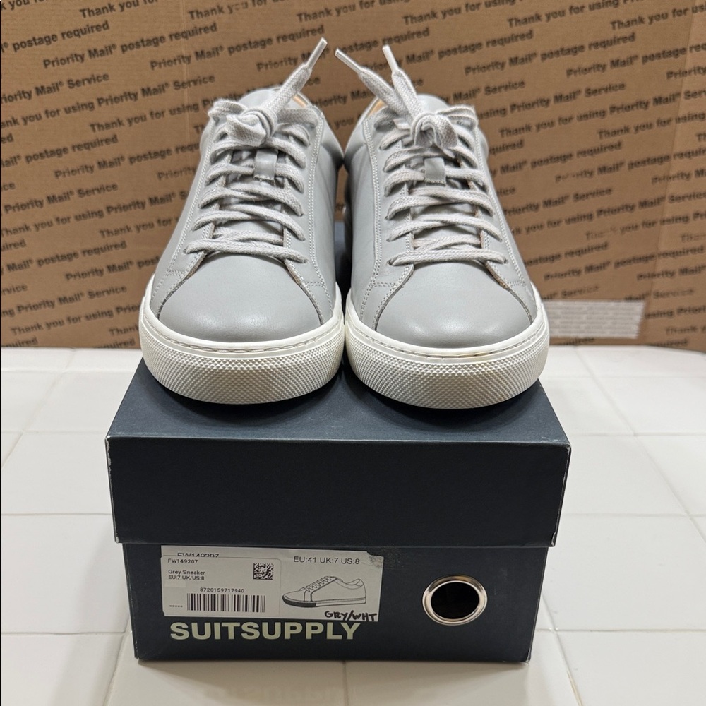 Suitsupply Light Gray Men's Sneakers